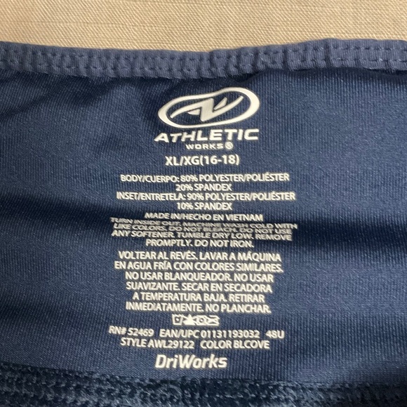 Women's Navy and Red Track Pants - Picture 3 of 3